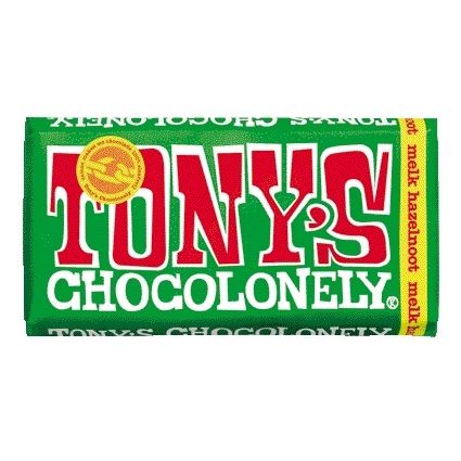 Tony's Chocolonely - Chocolade melk hazelnoot reep 180gr