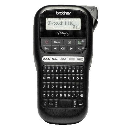 Brother - Label printer P-touch TZe PT-H110 portable qwerty 12mm black