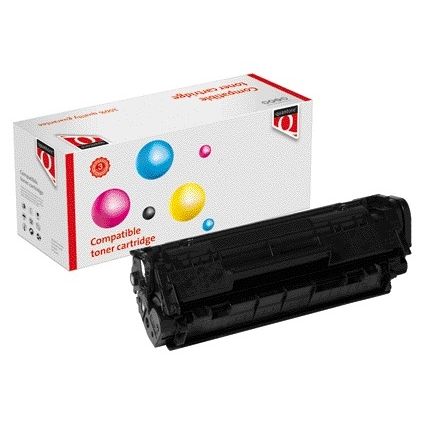 Quantore - Cartuccia toner alternativa per Q2612A 12A nero