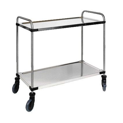 Quantore - Carrello di servizio a 2 ripiani 870x570x950mm