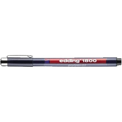 Edding - Fineliner 1800 0,25mm schwarz | 10 Stück