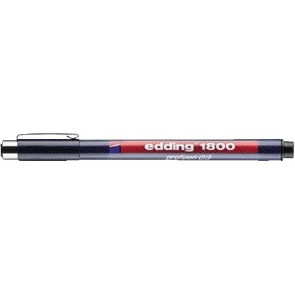 Edding - Fineliner 1800 0.35mm zwart