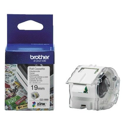 Brother - Etiket CZ-1003 multifunctioneel 19mm 1 rol á 5m wit