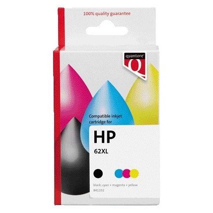 Quantore – Tintenpatronen-Alternative für N9J71AE 62XL Schwarz + Farbe