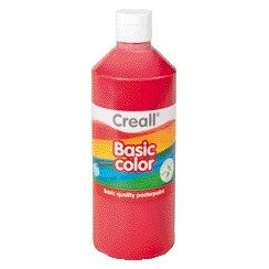 Creall - Poster paint basic dark red 500ml