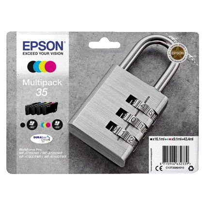 Epson - Padlock Multipack 4-colours 35 DURABrite Ultra Ink