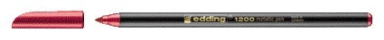 Edding - Fineliner 1200 072 rosso metallizzato fine | 10 pezzi