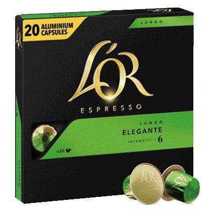 L'or - Koffiecups espresso lungo elegante 20st