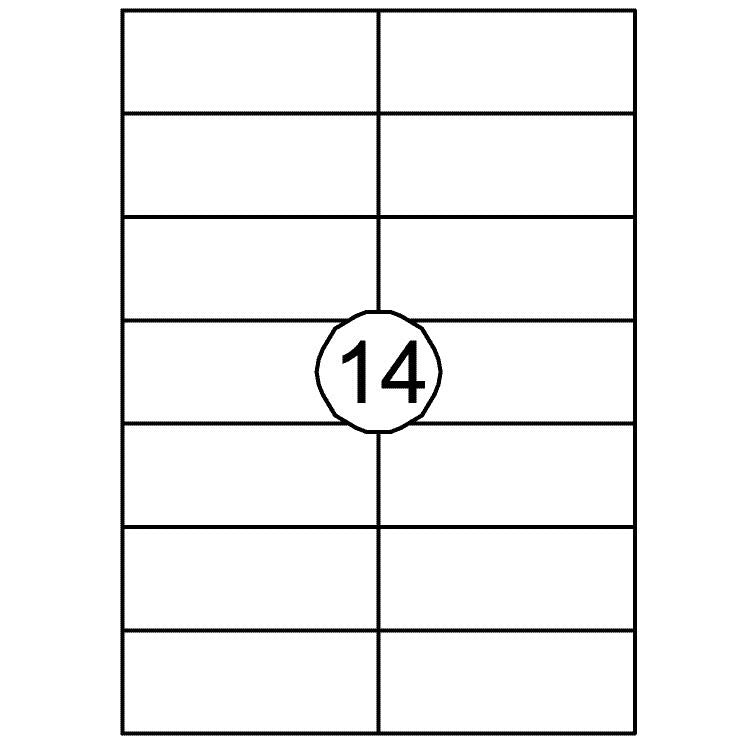 Quantore - Etiqueta 105x42,4mm 1400 piezas