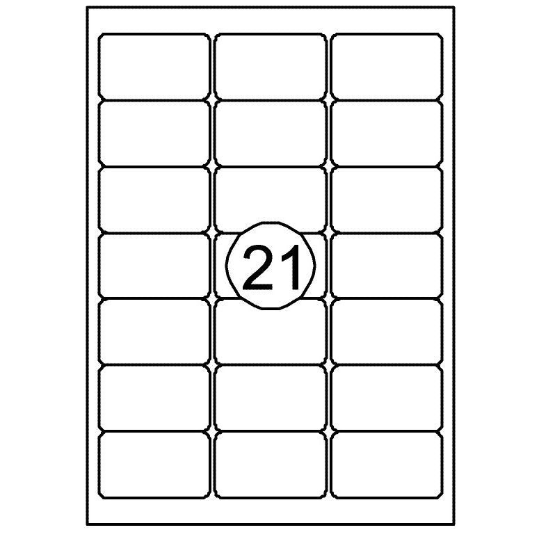 Quantore - Etiqueta 63.5X38.1mm 315 piezas