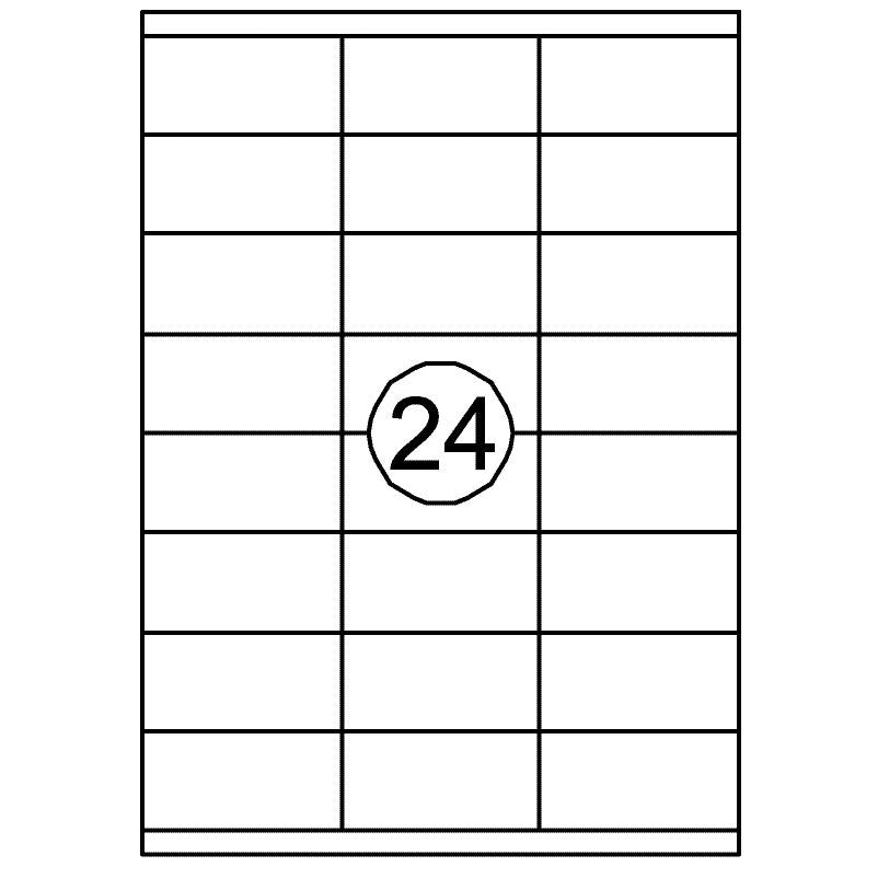 Quantore - Etiket 70x35mm 2400 stuks