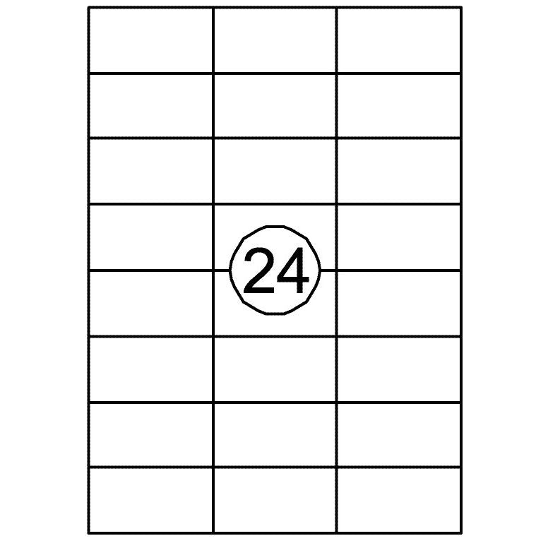 Quantore - Etichetta 70x37mm 2400 pezzi