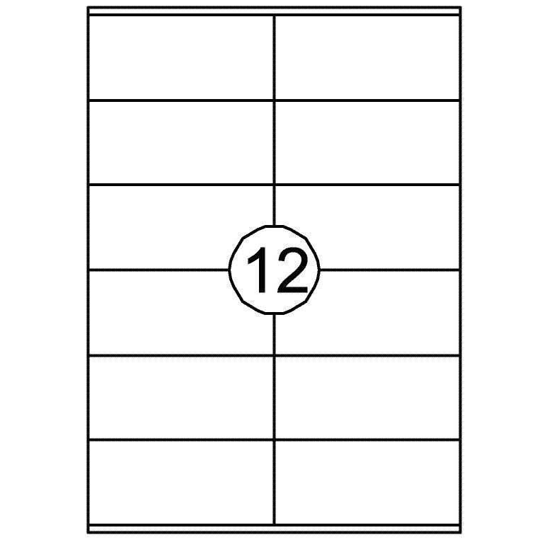 Quantore - Etiket 105x48mm 1200 stuks
