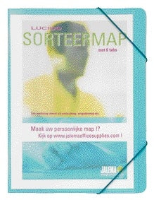 Jalema - Sorteermap djois personaliseerbaar a4 6tab bl | 15 stuks