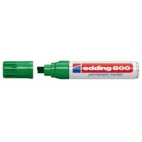 Edding - Pennarello 800 diagonale 4-12mm verde | 5 pezzi