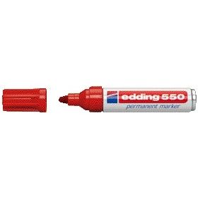Edding - Pennarello 550 tondo 3-4mm rosso
