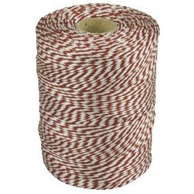 Muller - Touw katoen 180 meter rood/wit | 10 stuks