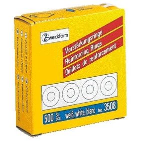 Avery Zweckform - Anelli di rinforzo Zweckform 3508 13Mm 500 pezzi bianco | 10 pezzi