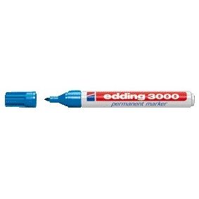 Edding - Pennarello 3000 tondo 1,5-3mm azzurro