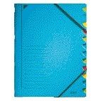 Leitz - Sorteermap 12 tabbladen karton blauw