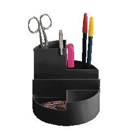 Maul - Pennenkoker roundbox 7 vakken 140x125mm zwart