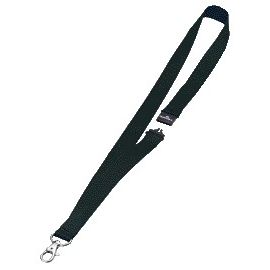 Durable - Textile cord 8137 with carabiner black | 10 pieces