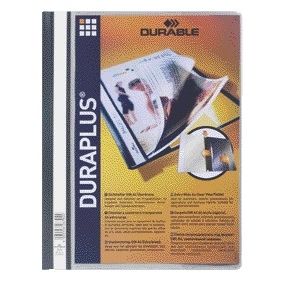 Durable - Carpeta de fijación rápida Duraplus A4 gris