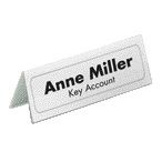 Durable - Placa de mesa 8050 61x150mm transparente | 25 piezas