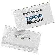 Durable - Badge 8008 avec épingle 40x75mm