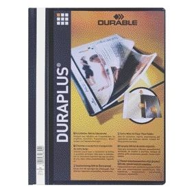 Durevole: cartella a fissaggio rapido Duraplus A4 nero | 25 pezzi