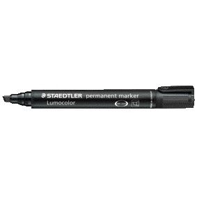 Staedtler - Felt-tip pen Lumocolor 350 permanent diagonal black | 10 pieces