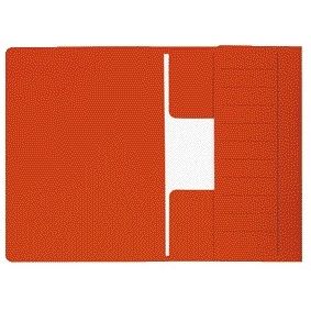 Jalema - Carpeta archivadora Djois Mammoet folio 3 solapas 250gr reciclada 360 x 250 mm roja 50 piezas