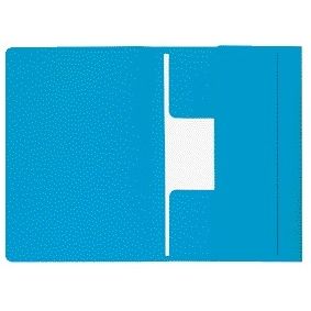 Djois - Cartella portadocumenti Mammoet folio 3 lembi 250gr riciclato blu | 50 pezzi