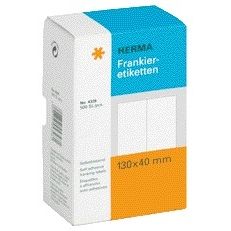 HERMA - Etichetta di affrancatura 4328 doppia 130x40mm 500 pezzi