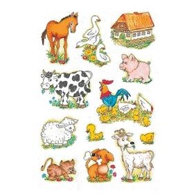 HERMA - Etiket 5419 boerderijdieren | 10 stuks