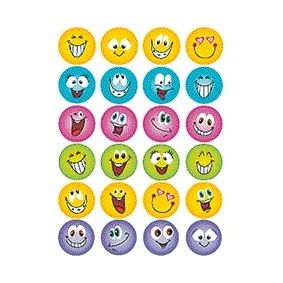 HERMA - Etiket 6818 smiley glitter folie