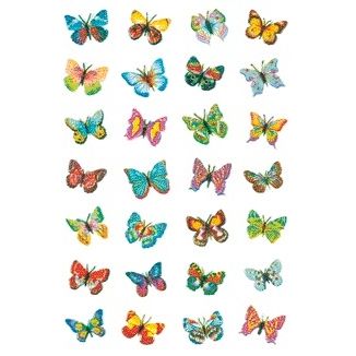 HERMA - Etiket 6819 vlinder glitter folie | 10 stuks