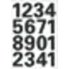 HERMA - Etichetta 4168 25mm numeri 0-9 nero | 10 pezzi