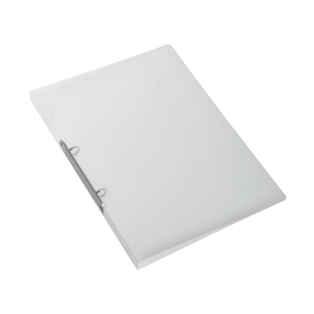 Exacompta - Raccoglitore ad anelli Crystal A4 2 anelli O-mech 15mm PP bianco