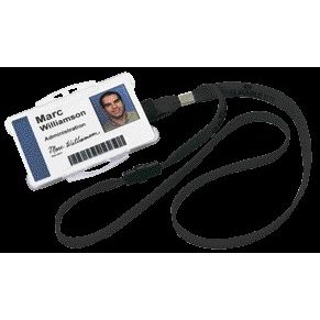 Durable - Textielkoord 8119 met klem zwart | 10 piezas