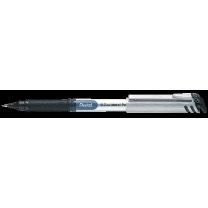 Pentel - Bolígrafo roller BL17 Energel mediano negro | 12 piezas