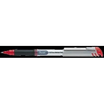 Pentel - Bolígrafo roller BL17 Energel mediano rojo