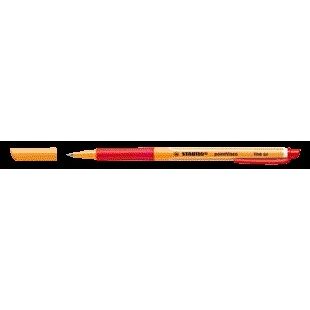 Stabilo - pointVisco, Rollerball, Gel Inkt, Medium 0.5 mm, Doos 10 stuks, Rood | 10 stuks