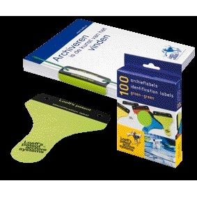 Loeffs - Archieflabel karton groen 100 stuks