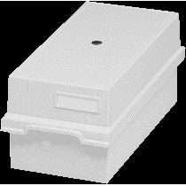 Exacompta - Kaartenbak A6 lang kunststof grijs