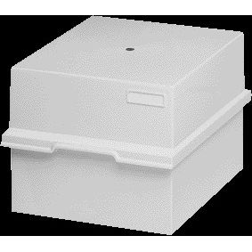 Exacompta - Kaartenbak A4 lang kunststof grijs