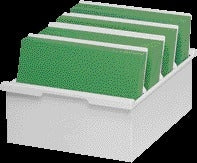 Exacompta - Caja ficha A4 plástico gris