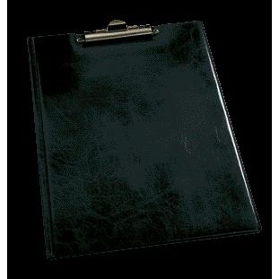 Langlebig - Klemmmappe 2355 A4 mit Kopfklemme und Einlage schwarz | 5 Stück