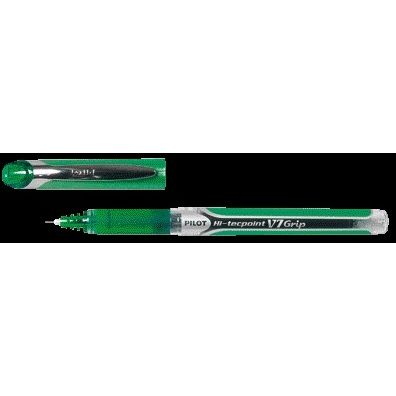 Pilot - Rollerpen Hi-Tecpoint Grip V7 medium groen | 12 stuks