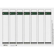 Leitz - Rug-insteekkaart smal/kort 31x190mm wit 175 stuks